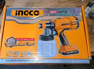 Ingco 20v Lithium-ion Cordless Spray Gun.