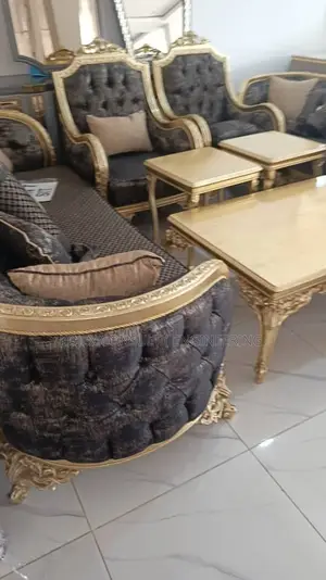 Foreign Made Turkey Royal Settee Sofa Complete Set Furniture