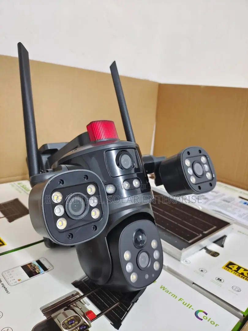 Ip4 4way Solar Dependent Camera With Sim and Memory Space