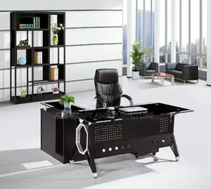 1.6meters Glass Office Table