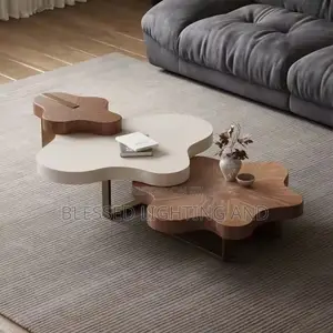 Luxurious Modern Foldable Solid Wood Coffee Table for Living Room, Hot