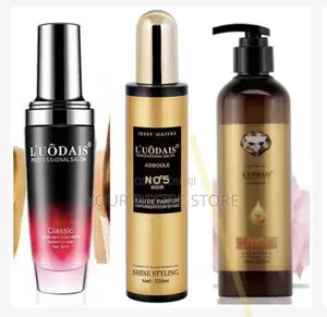 l'Uodais Hair Repair Oil Serum + No°5 Noir + Curl Keeper Spray