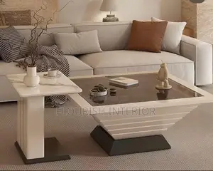 Exquisite Unique Luxury Design Center Table With Side Stool.