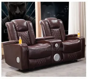 Two Seater Luxury Home Theater Cinema Sofa. With a Music Sound System