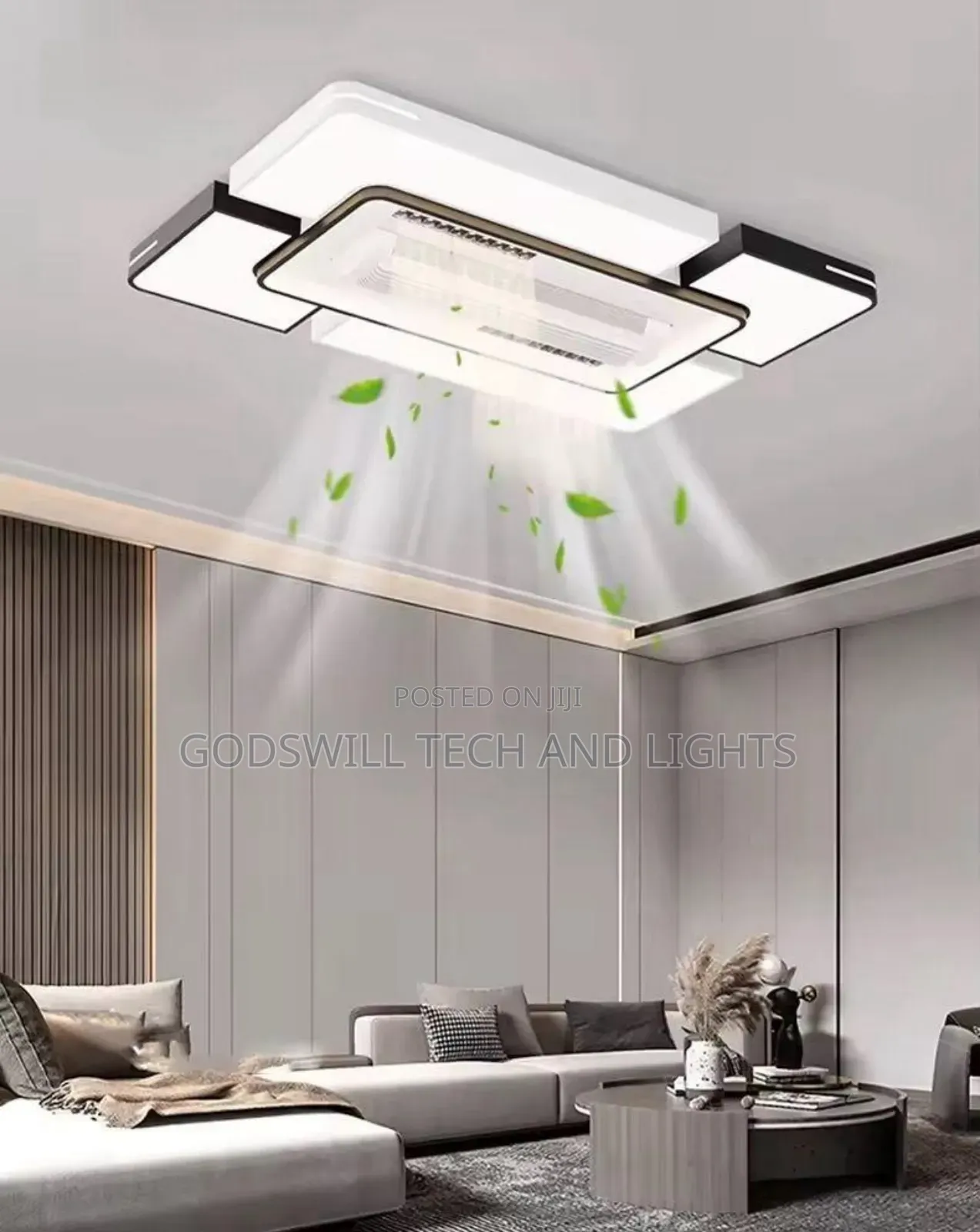 Fandelier" or "Ceiling Fan Light".