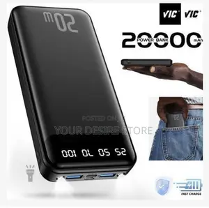 Vic 20000mah Power Banks 74wh Portable Charger Ultra Slim Battery Pack