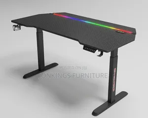 1.4m Height Adjustable Desk With Led Light