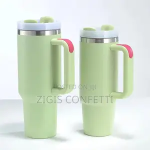 40 Oz Tumbler With Handle and Straw Tumbler With Lid