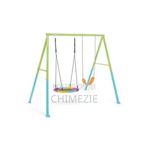 Colourful Swing Set With Bird Nest And A Swing