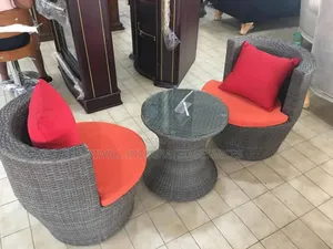 Me and You Rattan Table With Two Chairs
