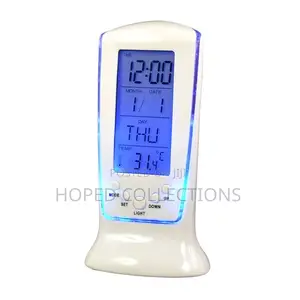 Digital Calendar Temp Alarm Clock