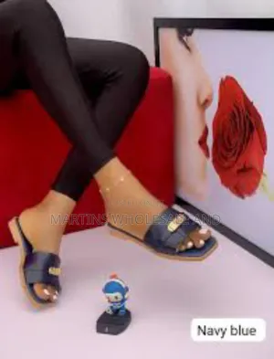 Ladies Simple Rose Slippers