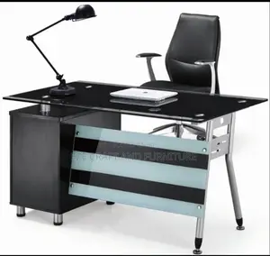 4feet Modern Office Glass Table