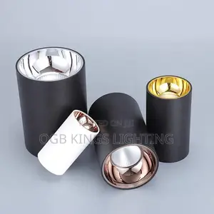 Cylinder Rose Gold Led Spotlight Downlight 10w 20w 30w Ceiling Lamp