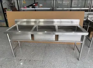 Commercial Kitchen Washing Sink 3bowl