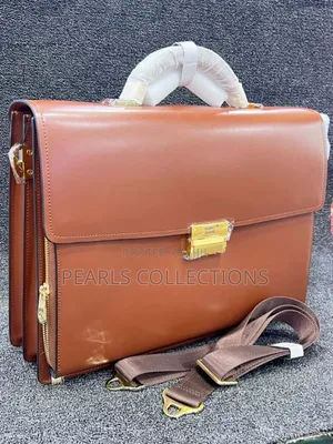 Original Mont Blanc Light Brown Leather Bags