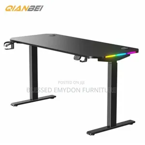 Adjustable Standing Desk With Side RGB Light Display- 1.2 Metre
