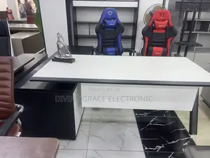 2m Imported Modern Executive Office Desk With Side Cabinet