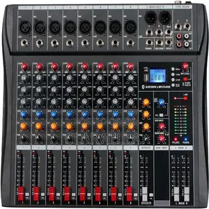 8-Channel Professional Audio Mixer.