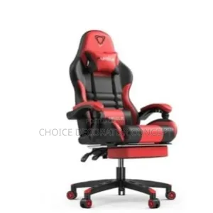 Pro Series Gaming Chair With Footrest - Red