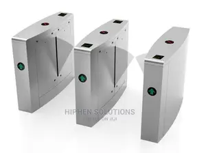2 Channels Flap Barrier Gate Automatic Systems Turnstiles IR Senso