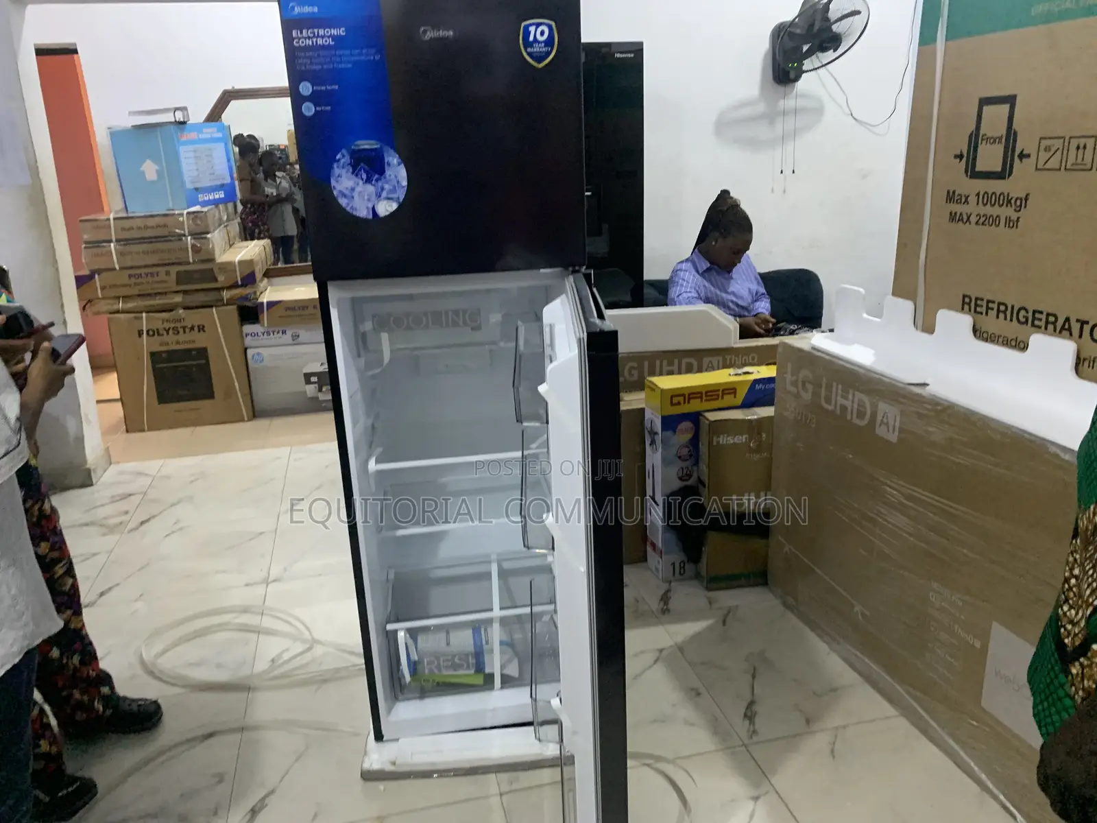 Midea 2-Door Fridge – Smart Sensor Cooling System