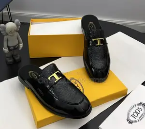 Tom Ford Quality Luxury Men Genuine Leather Half Shoe