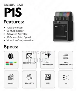 Bambu Lab P1s Combo 3d Printers