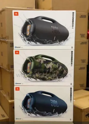 JBL Boombox 4 Outdoor/Indoor Bluetooth Speaker, 34hr Backup Battery