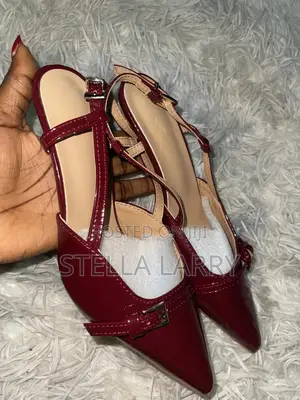 Burgundy Pointed Heel