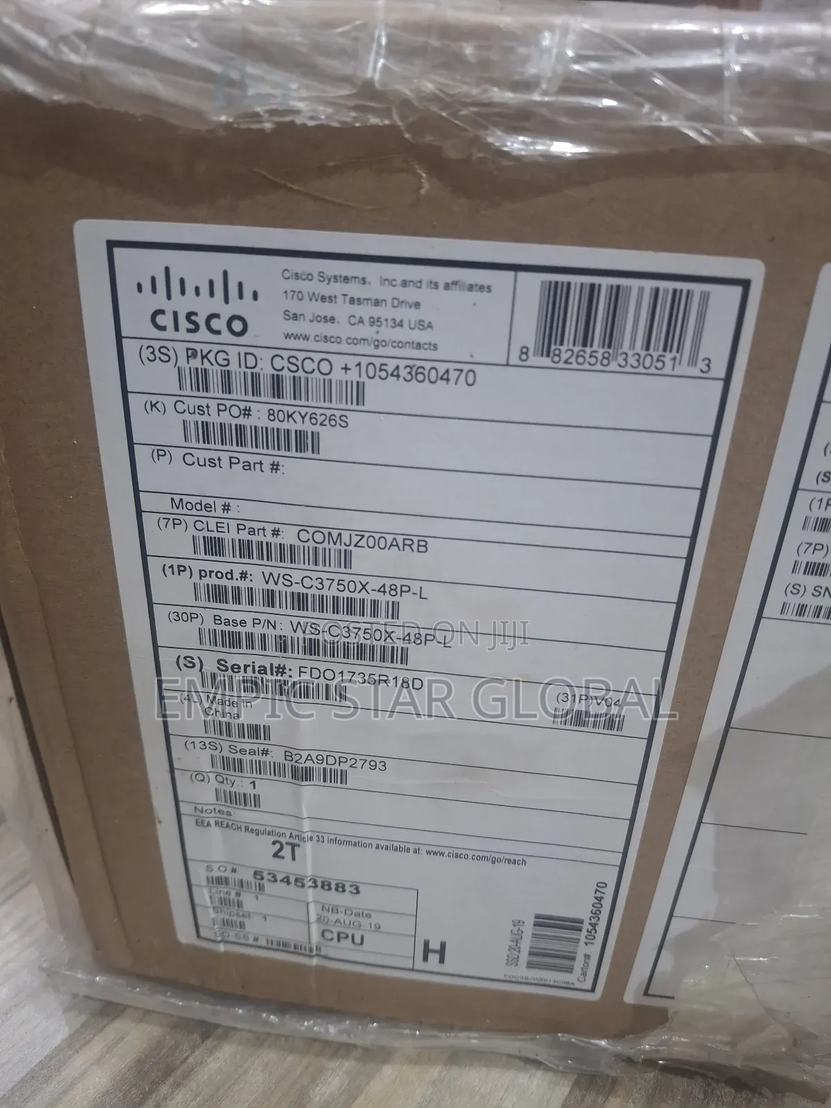 Cisco 3750x-48p-l