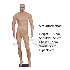 High-Grade Skin Mannequin Full Body Dummy Plastic Male Mannequin