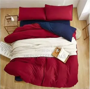 2 Plain Color With Duvet,Bedsheets and Four Pillowcases