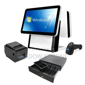 Dual Screen Pos System With Scanner, Printer & Drawer