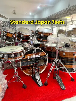 Standard Japan 7 Set Drum With Cymbals And Drum Throne