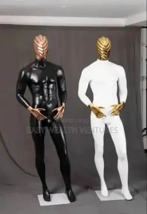 Muscular Male Dummy Gold Silver Black Sportsmen Suits Display Mannequi