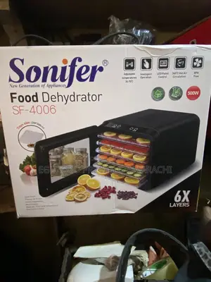 Sonifer Electric Digital Food Dehydrator - 6 Trays