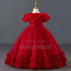 Wine Red Princess Fluffy New Arrival Full Ball Gown