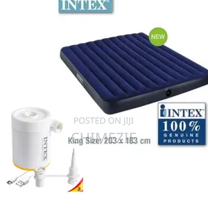 6 By 6 Air Mattress With Usb Mini Electric Pump And A Manual Pump