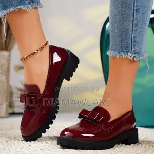 Wine Red Big Girls/ Ladies Loafers Shoe