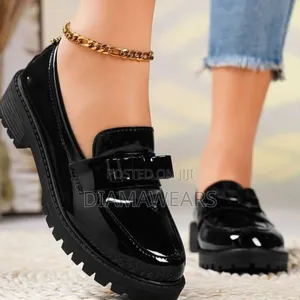 Black Princess Ladies Loafers Shoe