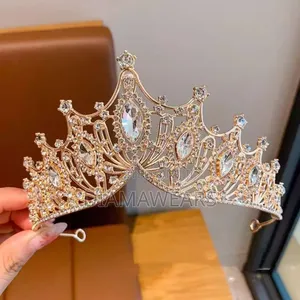 Gold Princess Iron Tiara/ Crown for Hair