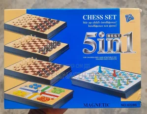 5in 1 Magnetic Board Game Set