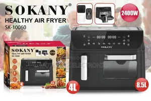 Sokany 12.5l Dual Door 2400w Digital Multipurpose Healthy Air Fryer