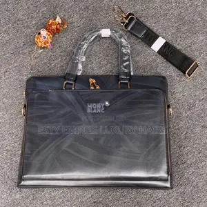 Mont Blanc Leather🔥Laptop/Office Documents Bag.