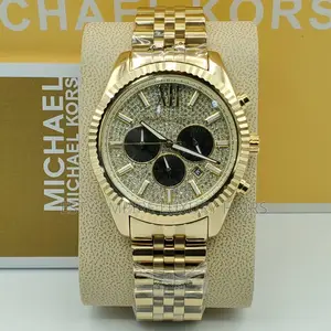 All Stone Dial Chronograph Micheal Kors Stainless Steel Chain Watch