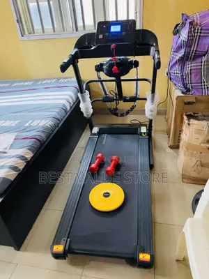 2hp Treadmill With Massager Dumbbells and Twister