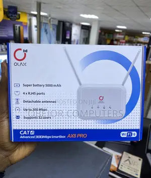 Olax Ax8 Pro 5000mah Powered Wi-Fi 6 Lte Cat4 Router