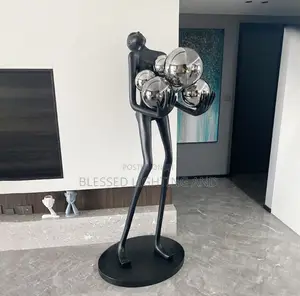 Luxury Smoky Glass Humanoids Floor Lamp for Home and Hotel Floor Decor