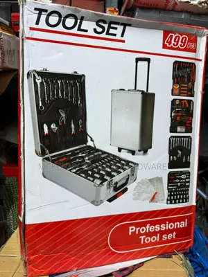 Professional Tool Set" Containing 499 Pies Wheeled Trolley Case